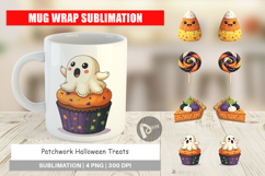 Mug Wrap Patchwork Halloween Treats Product Image 1