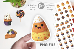 Patchwork Halloween Treats Sticker Product Image 1