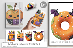 Digital Paper Patchwork Halloween Treats Product Image 1