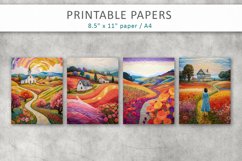 Patchwork Landscape Printable Papers Product Image 2