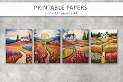 Patchwork Spring Landscape Junk Journal Kit Product Image 2