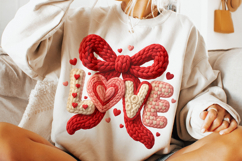 Love Valentine Patchwork PNG, Valentine's Day PNG, Coquette Product Image 2