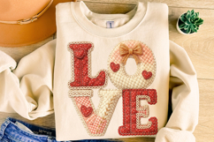 Love Patchwork PNG, Valentine's Day PNG, XoXo PNG, Cupid PNG Product Image 3