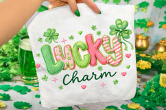 Patchwork Lucky Charm St Patrick's Day PNG, Irish PNG, Lucky Product Image 1