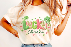 Patchwork Lucky Charm St Patrick's Day PNG, Irish PNG, Lucky Product Image 3