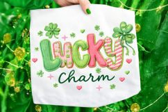 Patchwork Lucky Charm St Patrick's Day PNG, Irish PNG, Lucky Product Image 6