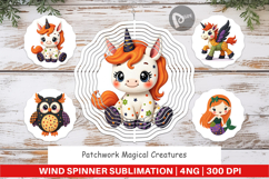 Wind Spinner Patchwork Magical Creatures Product Image 1
