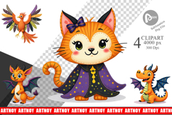 Patchwork Magical Creatures Clipart Product Image 1