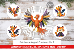 Wind Spinner Patchwork Magical Creatures Product Image 1