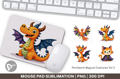 Mouse Pad Patchwork Magical Creatures Product Image 1