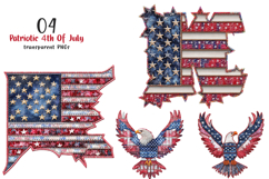 Patchwork Patriotic 4th Of July Clipart Product Image 1