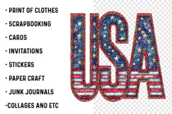 Patchwork Patriotic 4th Of July Clipart Product Image 2
