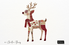 Patchwork Christmas Reindeer PNG Product Image 4