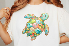 Patchwork Sea Turtle Summer Png Product Image 3