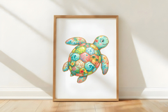 Patchwork Sea Turtle Summer Png Product Image 5