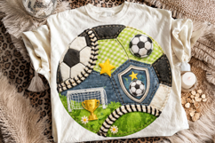 Soccer Patchwork PNG, Soccer Ball PNG, Soccer Mama PNG Product Image 2
