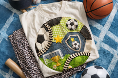 Soccer Patchwork PNG, Soccer Ball PNG, Soccer Mama PNG Product Image 1