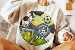 Soccer Patchwork PNG, Soccer Ball PNG, Soccer Mama PNG Product Image 4