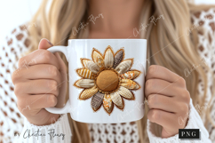 Sunflower Patchwork PNG Product Image 2