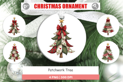 Patchwork Tree Ornament Product Image 1
