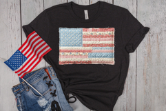 Quilted American Flag | Patchwork | PNG Clipart Product Image 4