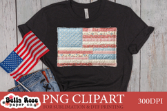 Quilted American Flag | Patchwork | PNG Clipart Product Image 1