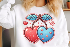 Patchwork Valentine Png Love Hearts Png Product Image 2