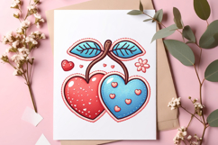 Patchwork Valentine Png Love Hearts Png Product Image 7