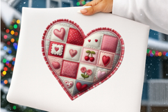 Patchwork Valentine Png Pink Heart Product Image 8