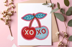 Patchwork Valentine Png Xoxo Hearts Png Product Image 5