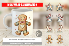 Patchwork Christmas Mug Wrap Product Image 1
