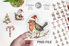 Patchwork Christmas Sticker Product Image 1