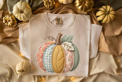 Quilted Pumpkin | Patchwork | PNG Clipart Product Image 3