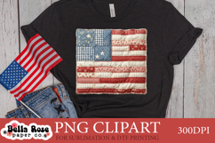 Quilted American Flag | Patchwork | PNG Clipart Product Image 1