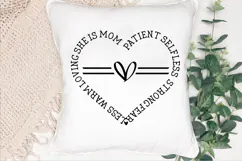 Motherhood Strength SVG, Mom Life Quote SVG Product Image 3