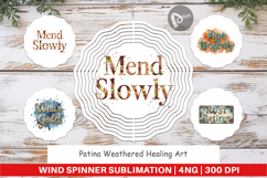 Patina Weathered Healing Wind Spinner Product Image 1