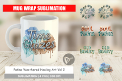 Patina Weathered Healing Mug Wrap Product Image 1