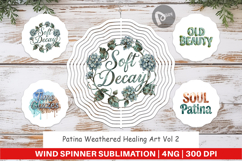 Patina Weathered Healing Wind Spinner Product Image 1