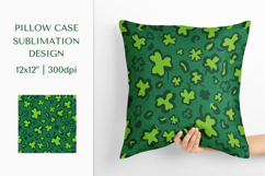 St Patrick’s Day Leopard Pillow Case Sublimation Design 007 Product Image 1