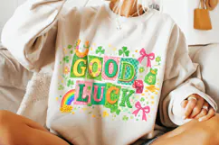 St Patrick's Day Good Luck PNG, Shamrock PNG, Lucky Day PNG Product Image 5