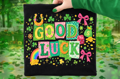 St Patrick's Day Good Luck PNG, Shamrock PNG, Lucky Day PNG Product Image 1