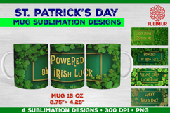 Bundle of St. Patrick’s Day Mug Wrap Sublimation Designs Product Image 2