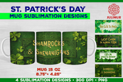 St. Patrick’s Day Mug Wrap Sublimation Designs with Quote Product Image 1