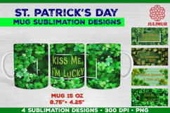 St. Patrick’s Day Mug Wrap Sublimation Designs with Quote Product Image 1