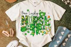 One Lucky Nurse PNG, St Patrick's Day Nurse PNG, Nurse Life Product Image 5