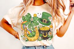 Retro St Patrick's Day PNG, Lucky Day PNG, Shamrock, Irish Product Image 2