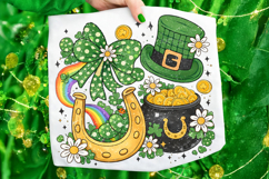 Retro St Patrick's Day PNG, Lucky Day PNG, Shamrock, Irish Product Image 5