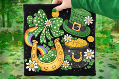 Retro St Patrick's Day PNG, Lucky Day PNG, Shamrock, Irish Product Image 6