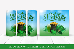 St Patrick’s Day Skinny Tumbler Wrap Sublimation Design 047 Product Image 1