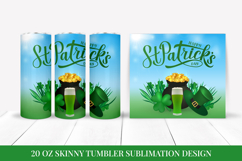 St Patrick’s Day Skinny Tumbler Wrap Sublimation Design 048 Product Image 1